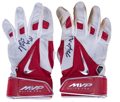 2014 Mike Trout Game Used & Signed Nike Batting Gloves (Anderson LOA)